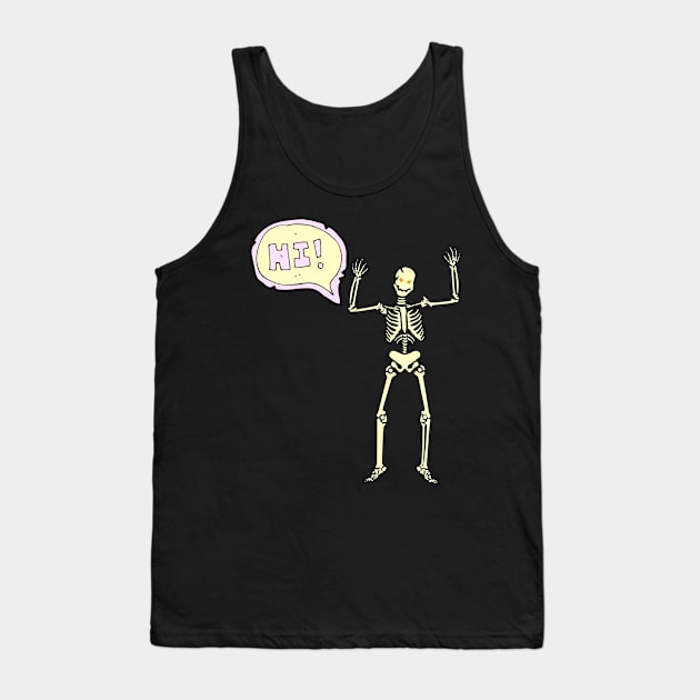 HI The skeleton Tank Top by rayanammmar